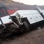 واژگونی اتوبوس در آذربایجان شرقی ۱۲ مصدوم برجا گذاشت