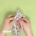 نحوه ی درست کردن کش مو پارچه ای + ویدئو