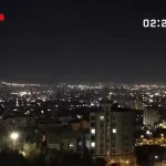 تایم‌لپس تهران در شبی که گذشت + ویدئو