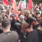 حضور سردار قاآنی در مراسم تشییع شهدای تهران