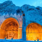 اصابت موشک به نزدیکی تاق بستان کرمانشاه