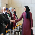 تصاویر؛ رئیس‌جمهور و بانوی اول سوریه میزبان جمعی از بانوان و دانشجویان