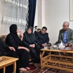 دیدار مهاجرانی و ربیعی با خانواده الهه حسین‌نژاد