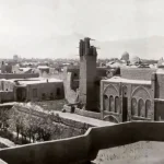 عکس هوایی شهر کاشان سال ۱۳۰۳ خورشیدی