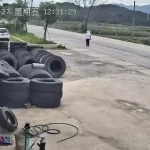 ببینید؛ خروج یک چرخ کامیون در حال حرکت