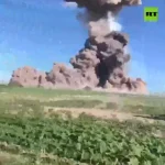یک انفجار جنجالی با «ابر قارچی» در غرب اوکراین